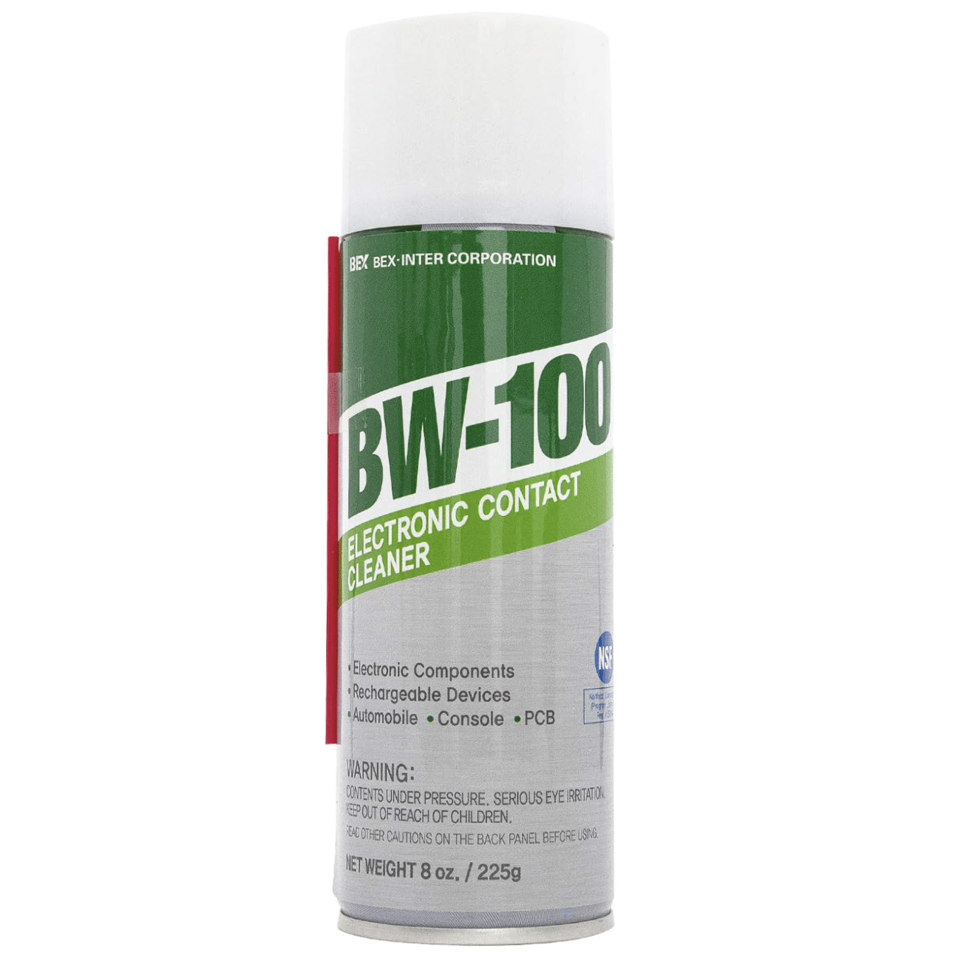 BW-100 Non-Flammable Electronic Contact Cleaner Aerosol Spray 4 Oz -  Ecoline Industrial Supply